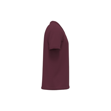 T-shirt Bio col V homme Bordeaux Kariban 140 g/m² – vue 3