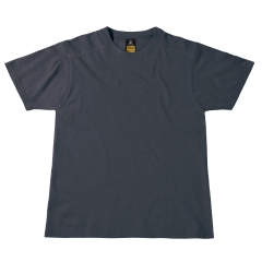 T-shirt de travail Gris Perfect Pro B&C – Col Rond Renforcé