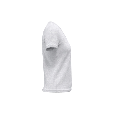 T-shirt bio col V femme gris chiné Kariban – 140 g/m² – vue 3