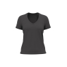 T-shirt bio col V femme gris Kariban BIO150