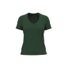 T-shirt bio col V femme vert Forest Green Kariban