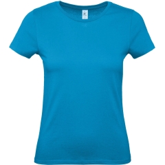 T-shirt femme coupe droite Bleu Atoll 145 g/m² B&C E150