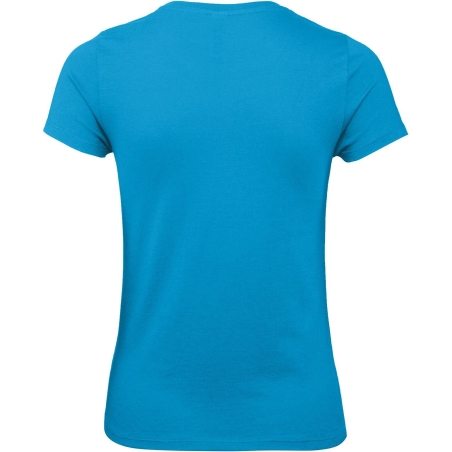 T-shirt femme coupe droite Bleu Atoll 145 g/m² B&C E150 – vue 2