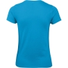 T-shirt femme coupe droite Bleu Atoll 145 g/m² B&C E150 – vue 2