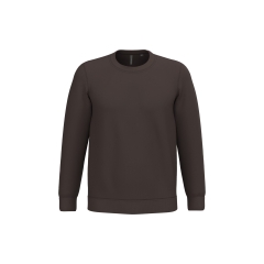 Sweat-shirt col rond unisexe Marron – Kariban
