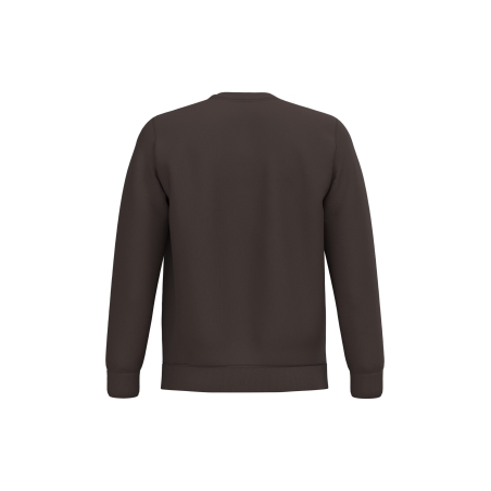 Sweat-shirt col rond unisexe Marron – Kariban – vue 2