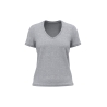 T-shirt bio col V femme gris Kariban BIO150 – 140 g/m²