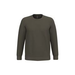 Sweat-shirt col rond unisexe Dark Khaki 280 g/m² Kariban