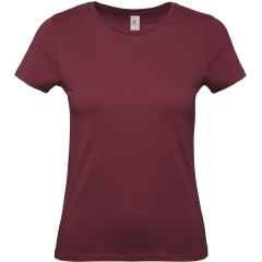 T-shirt femme col rond Bordeaux 145 g/m² B&C E150