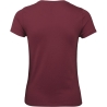T-shirt femme col rond Bordeaux 145 g/m² B&C E150 – vue 2
