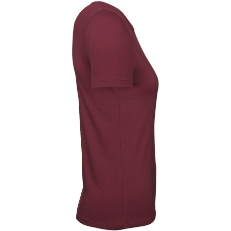 T-shirt femme col rond Bordeaux 145 g/m² B&C E150 – vue 3