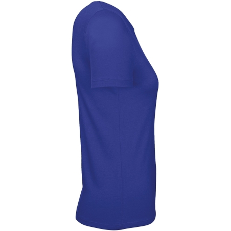 T-shirt femme col rond Bleu Cobalt B&C E150 – vue 3