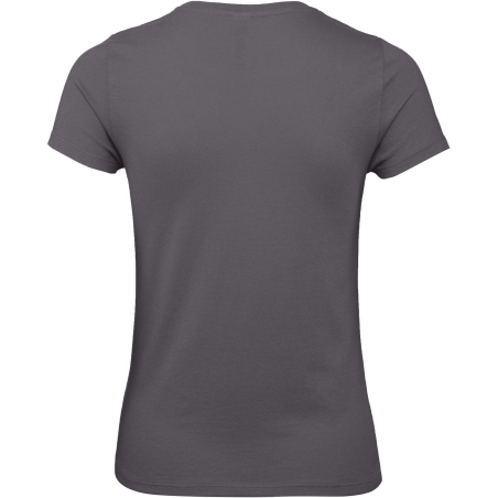 T-shirt femme col rond gris 145 g/m² B&C E150 – vue 2