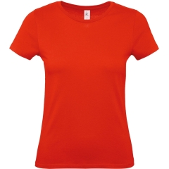 T-shirt femme Rouge Fire Red 145 g/m² B&C E150