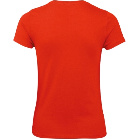 T-shirt femme Rouge Fire Red 145 g/m² B&C E150 – vue 2
