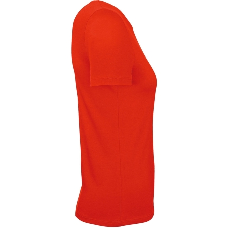 T-shirt femme Rouge Fire Red 145 g/m² B&C E150 – vue 3