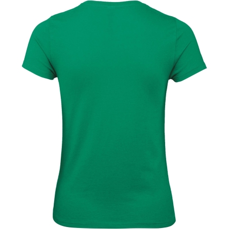 T-shirt femme coupe droite vert Kelly Green B&C E150 – vue 2
