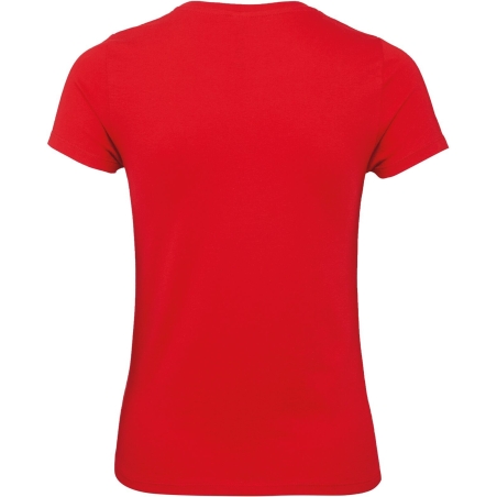 T-shirt femme Rouge 145 g/m² B&C E150 – Coton ring-spun – vue 2