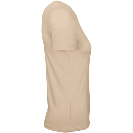 T-shirt femme beige E150 B&C – Coton ring-spun 145 g/m² – vue 3