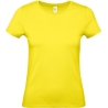 T-shirt femme col rond jaune 145 g/m² B&C E150