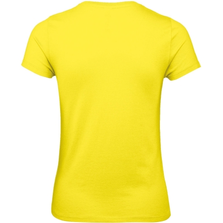 T-shirt femme col rond jaune 145 g/m² B&C E150 – vue 2