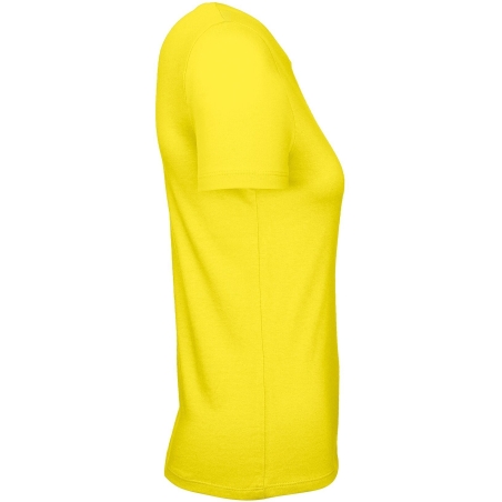 T-shirt femme col rond jaune 145 g/m² B&C E150 – vue 3