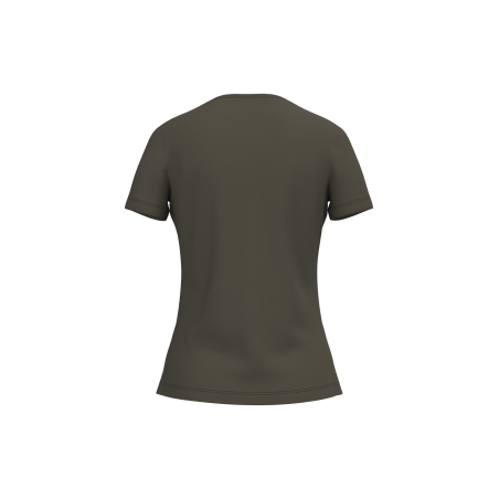 T-shirt antibactérien femme Vert Dark Khaki WK. Designed To Work – vue 2