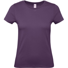 T-shirt femme col rond violet Urban Purple B&C E150