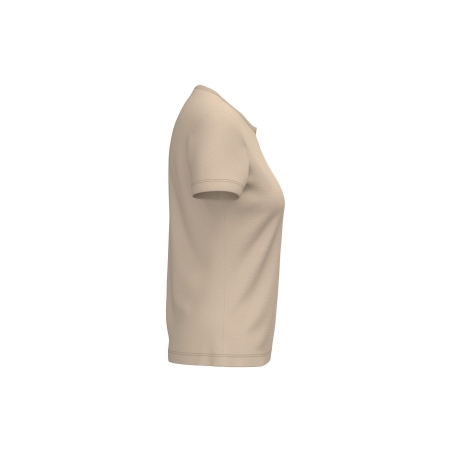 T-shirt antibactérien femme Beige (Light Sand) – WK. Designed To Work – vue 3