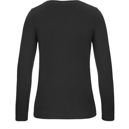 T-shirt manches longues femme Noir E150 B&C – vue 2