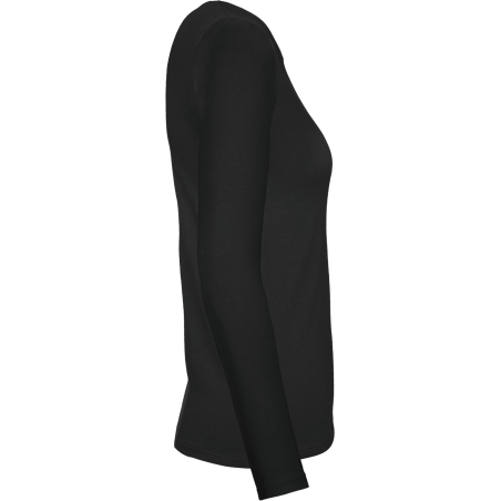 T-shirt manches longues femme Noir E150 B&C – vue 3