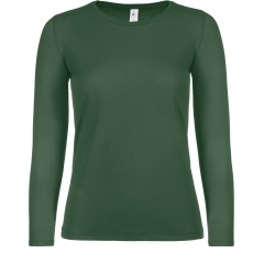 T-shirt manches longues femme Vert Bottle Green B&C E150