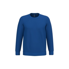 Sweat-shirt col rond unisexe Bleu Royal Kariban