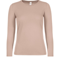 T-shirt manches longues femme Rose Millennial Pink B&C E150