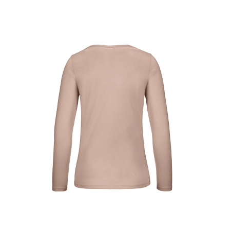 T-shirt manches longues femme Rose Millennial Pink B&C E150 – vue 2