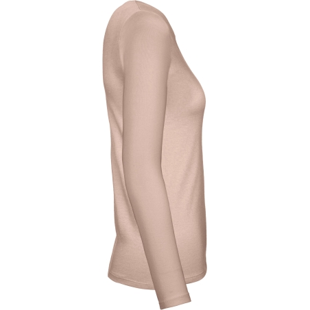 T-shirt manches longues femme Rose Millennial Pink B&C E150 – vue 3