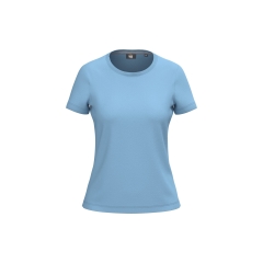 T-shirt antibactérien femme coupe droite coloris Ciel – WK. Designed To Work