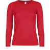 T-shirt manches longues femme Rouge B&C E150