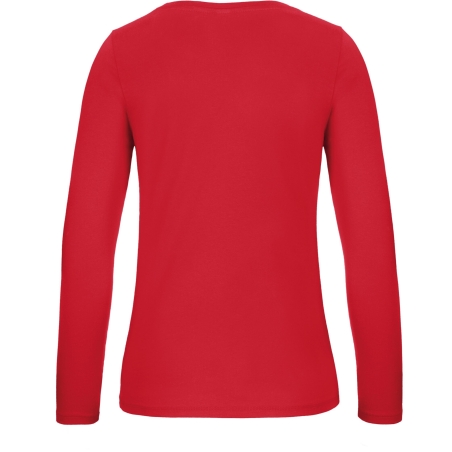 T-shirt manches longues femme Rouge B&C E150 – vue 2