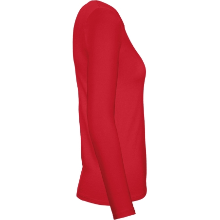 T-shirt manches longues femme Rouge B&C E150 – vue 3