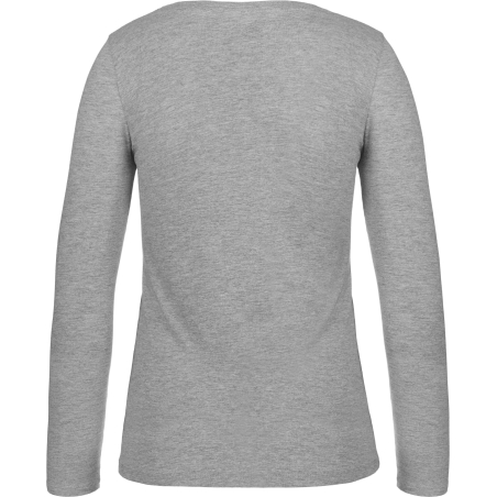 T-shirt manches longues femme Sport Grey E150 B&C – vue 2