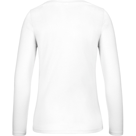 T-shirt manches longues femme Blanc B&C E150 – vue 2