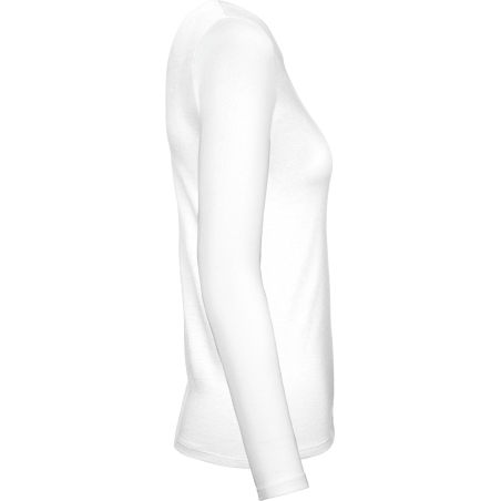 T-shirt manches longues femme Blanc B&C E150 – vue 3
