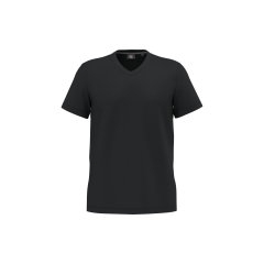 T-shirt col V écoresponsable antibactérien Noir WK. Designed To Work