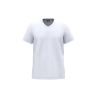 T-shirt col V écoresponsable antibactérien Blanc WK. Designed To Work