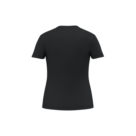 T-shirt col V écoresponsable antibactérien femme Noir – WK. Designed To Work – vue 2