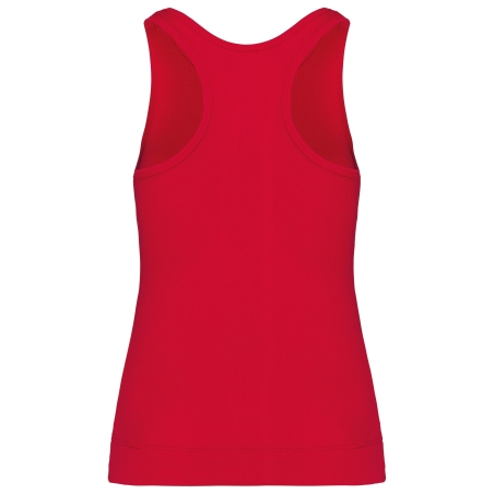 Débardeur femme dos nageur Rouge Kariban Angelina – vue 2