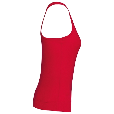 Débardeur femme dos nageur Rouge Kariban Angelina – vue 3