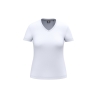 T-shirt col V écoresponsable antibactérien femme Blanc – WK. Designed To Work