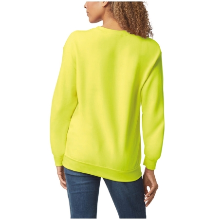 Sweat-shirt col rond Heavy Blend™ Jaune – Gildan – vue 2